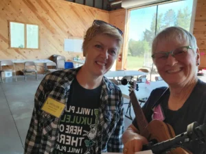 Tawni VanVleet and Cheryl Laimon at the 2021 Carnival