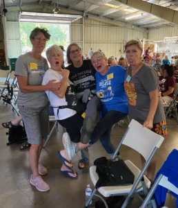 Tawni VanVleet with some friends at the 2023 Carnival